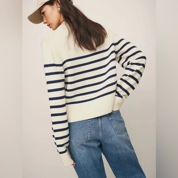 Reformation Anna Cotton Crewneck Sweater - Picture 3 of 7